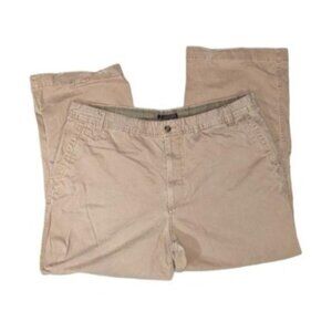 Old Navy Loose Fit Cotton Khaki Pants Sz 42 x 30 Dark Khaki Mens